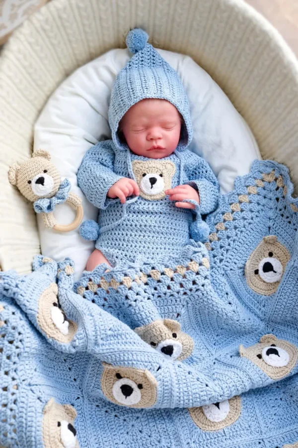 Crochet Teddy Bear Blanket Pattern - Image 7